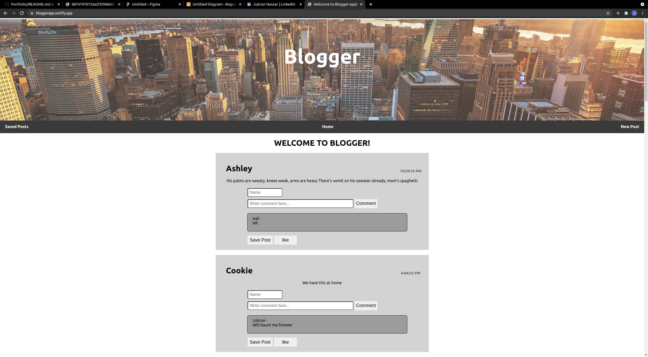 Blogger App